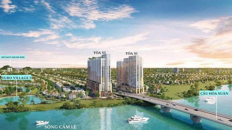 Bán căn hộ studio 42m2 view sông Đà Nẵng 2.3 tỷ