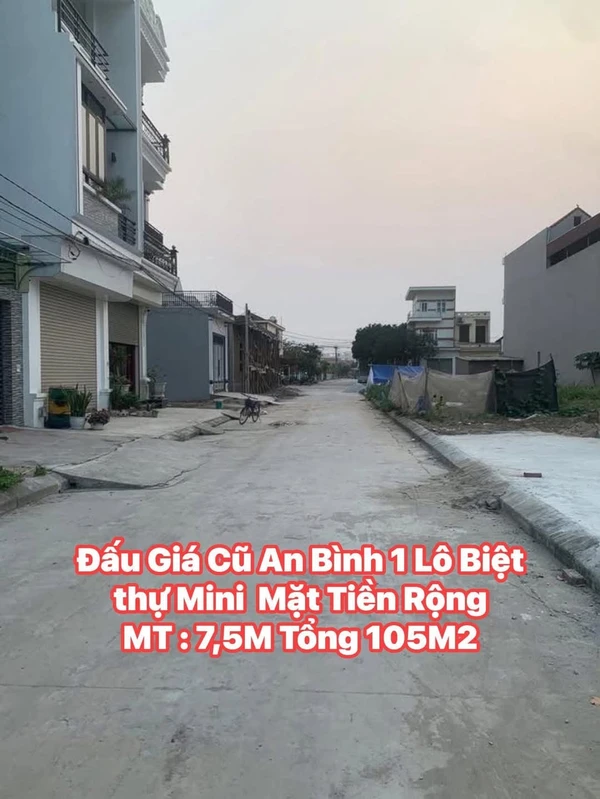 Bán nhà phố 105m² mặt tiền 7,5m An Bình 2,3 tỷ