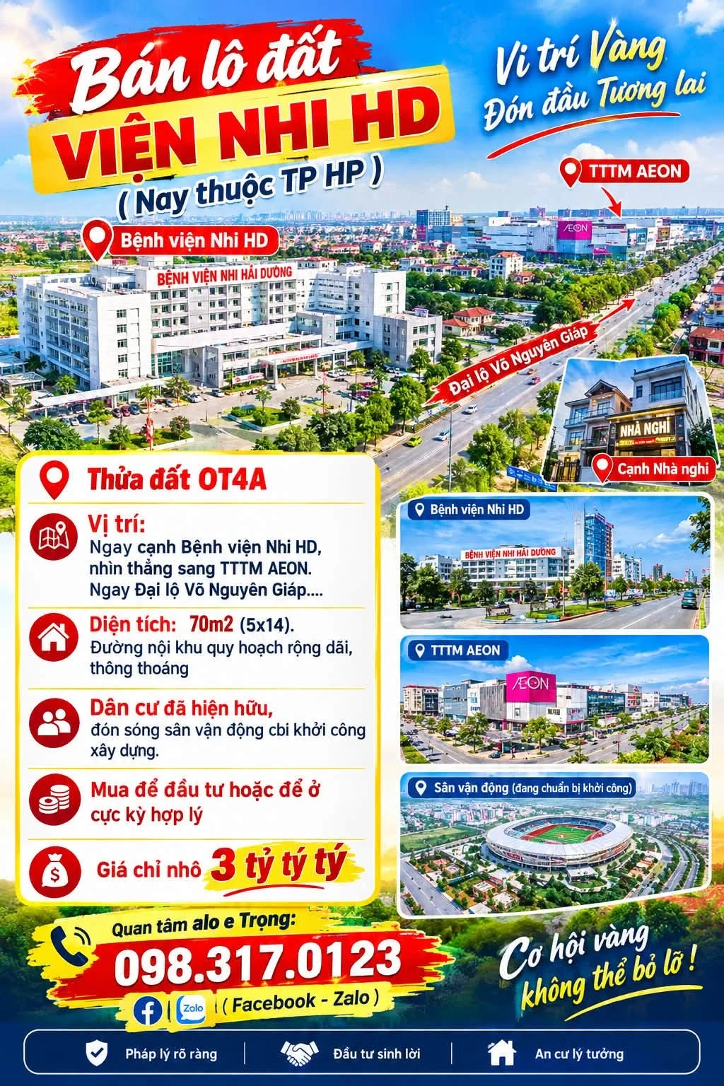 Bán lô đất 70m² cạnh Bệnh viện Nhi, Thủ Đức 3 tỷ - Ảnh 1
