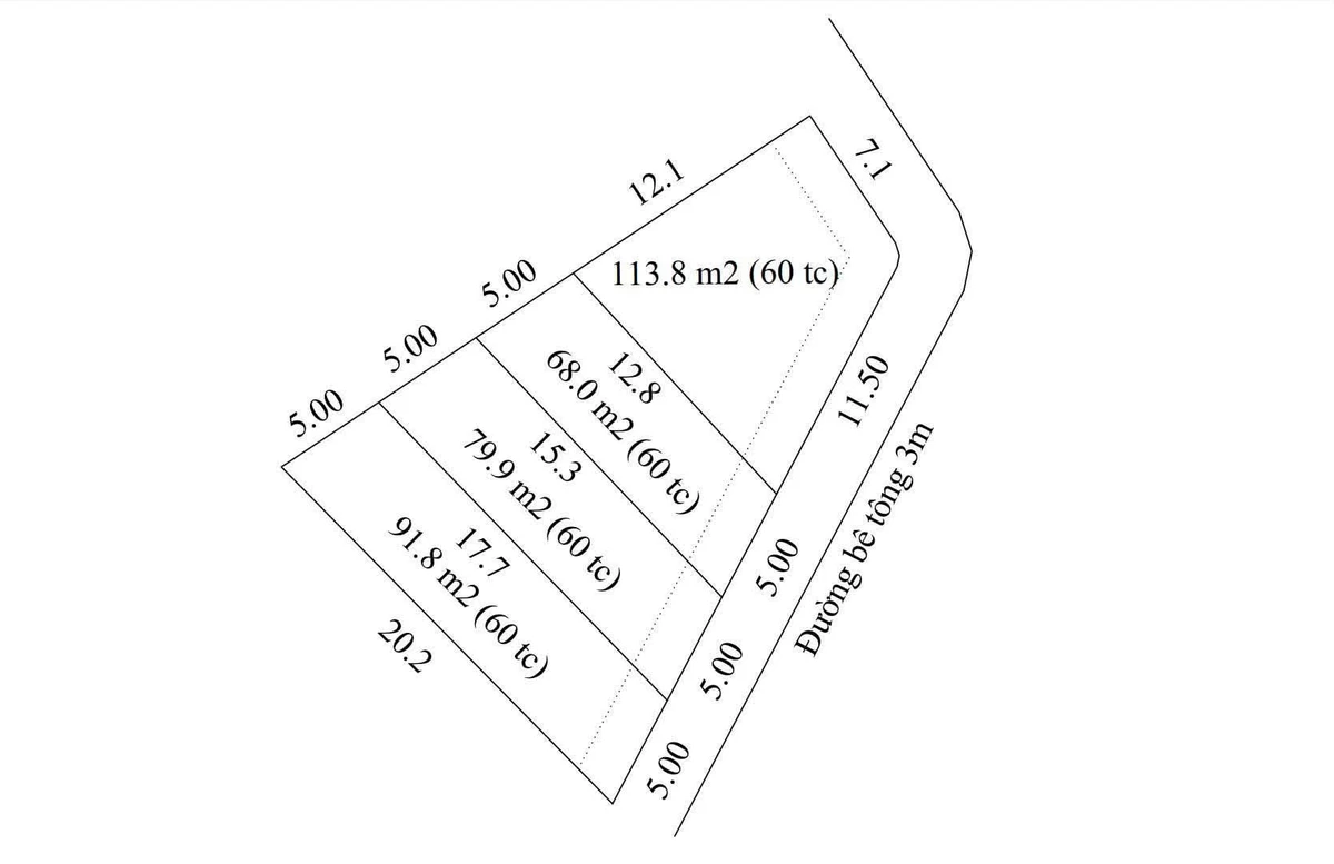 Bán lô góc 2 mặt tiền 111.6m² Phú Thọ Thủ Dầu Một 2.15 tỷ - Ảnh thu nhỏ 3