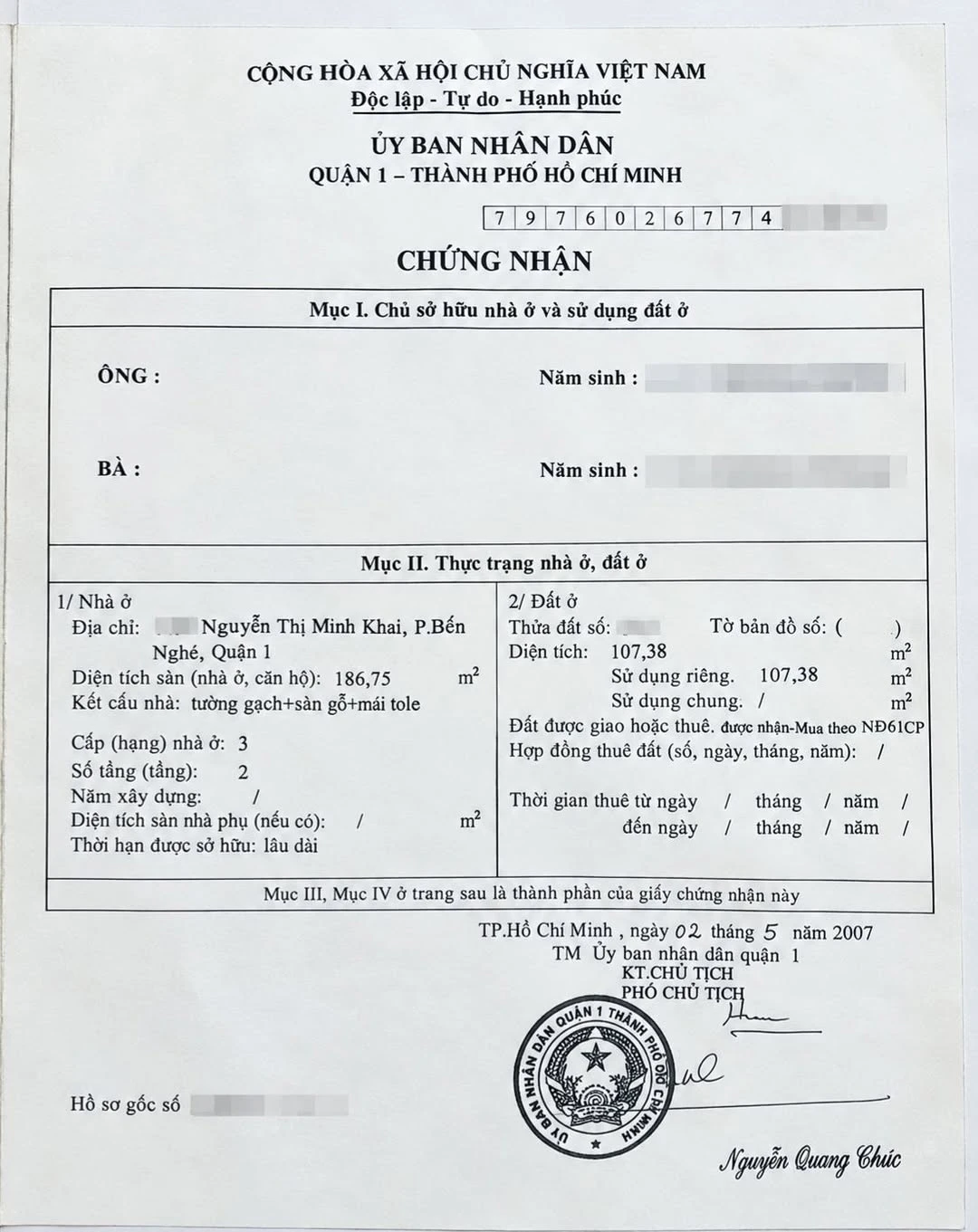 Bán nhà 2 mặt tiền Nguyễn Thị Minh Khai, Bến Nghé, Quận 1, 133m2, 4PN, hơn 18 tỷ - Ảnh 1