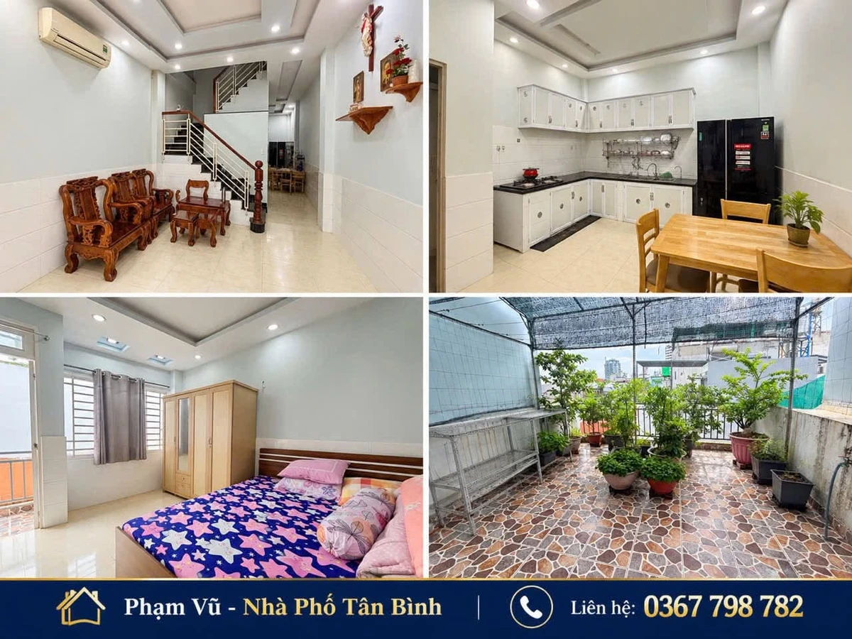 Bán nhà 4 tầng Âu Cơ Tân Bình 48m² 8 tỷ - Ảnh 1