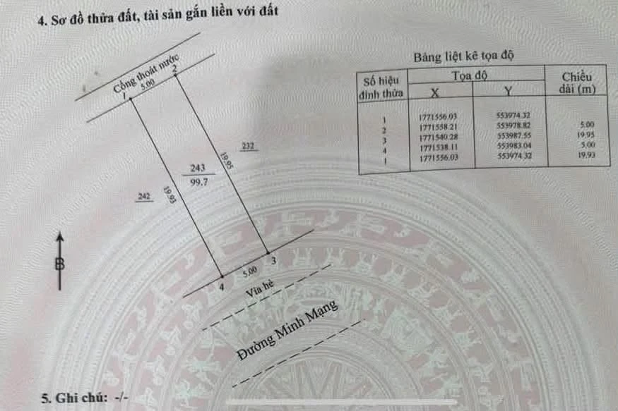Bán đất mặt tiền đường 33m Minh Mạng Đà Nẵng 200m² - Ảnh thu nhỏ 2