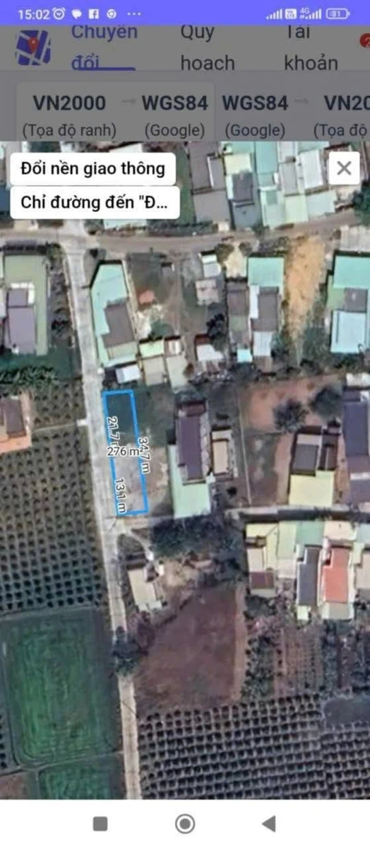 Bán lô đất 276m2 Nhà Bè giá 1 tỷ - Ảnh 1