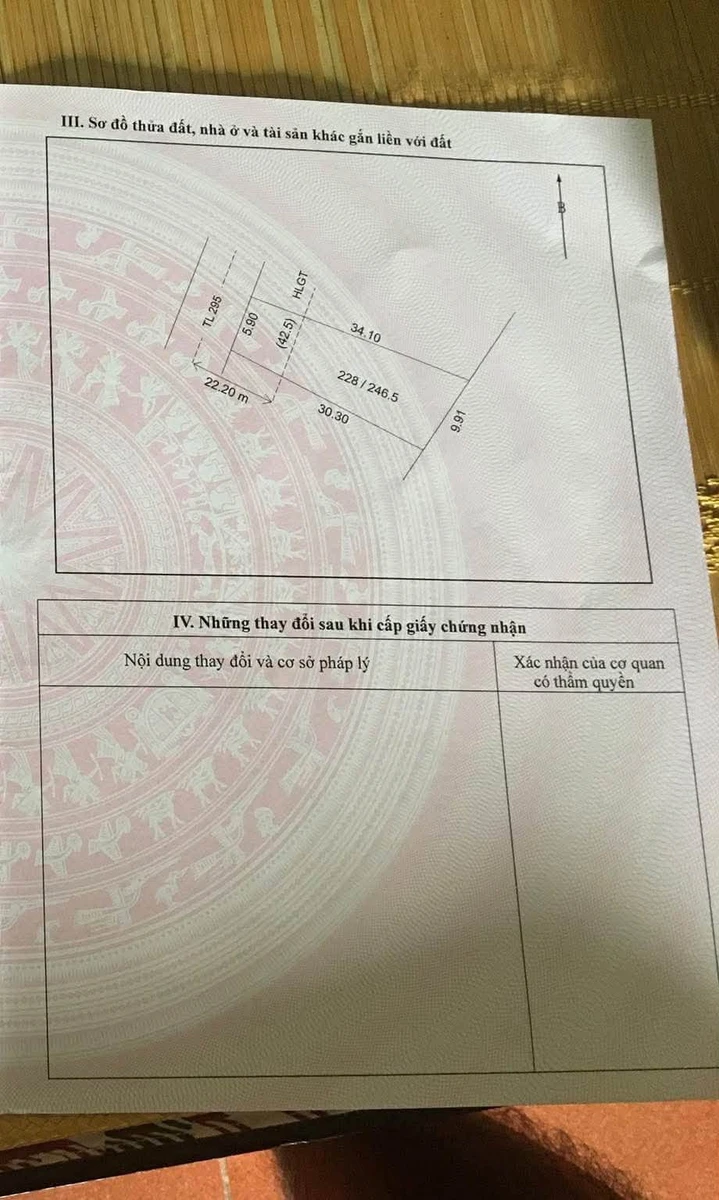 Bán lô đất mặt đường 295 Hiệp Hoà Bắc Ninh 245m2 - Ảnh thu nhỏ 2