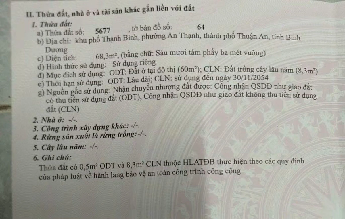 Bán lô đất đường ô tô An Thạnh 68,3m2 gần trường học - Ảnh thu nhỏ 3