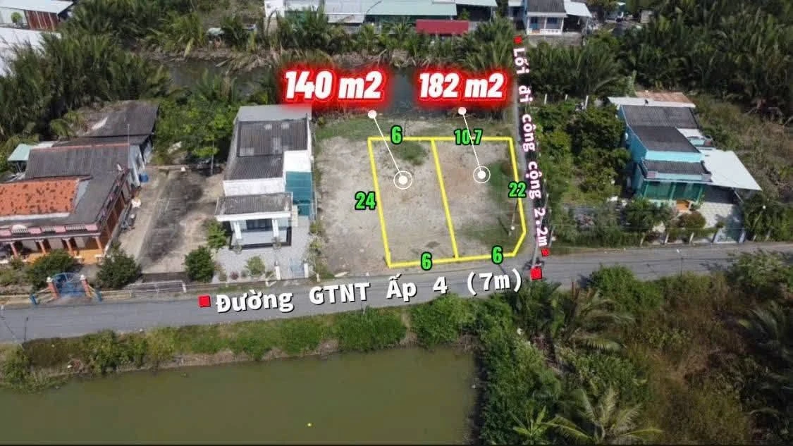 Bán lô đất góc 182m2 thổ cư Cần Dước Long An - Ảnh thu nhỏ 3