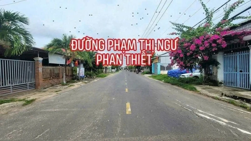 Bán đất hơn 100m2 mặt tiền Phạm Thị Ngư, Phan Thiết 2 tỷ 100