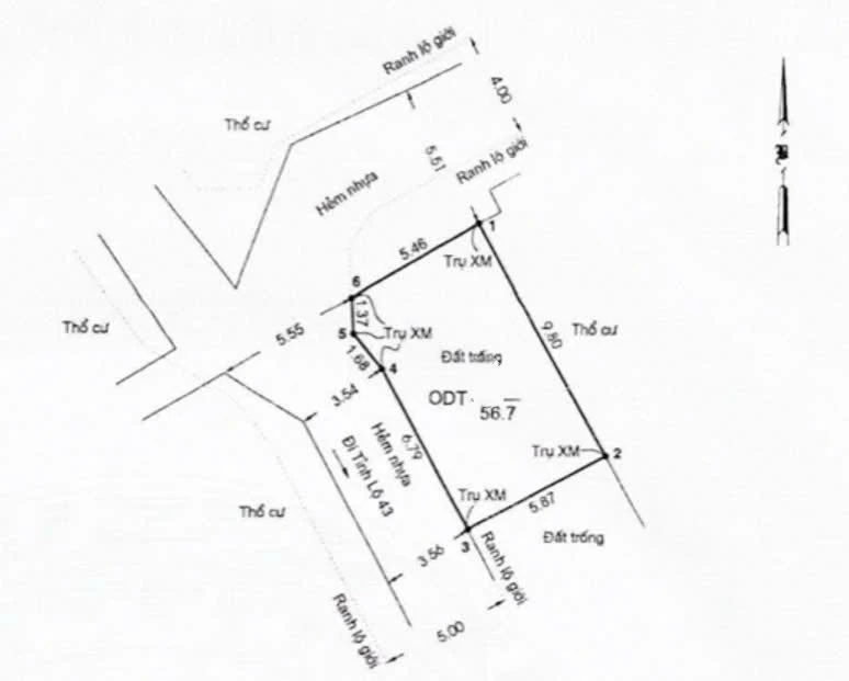 Bán lô đất góc 2 mặt tiền 57m2 Tam Bình, Thủ Đức, giá nhỉnh 3 tỷ - Ảnh 1