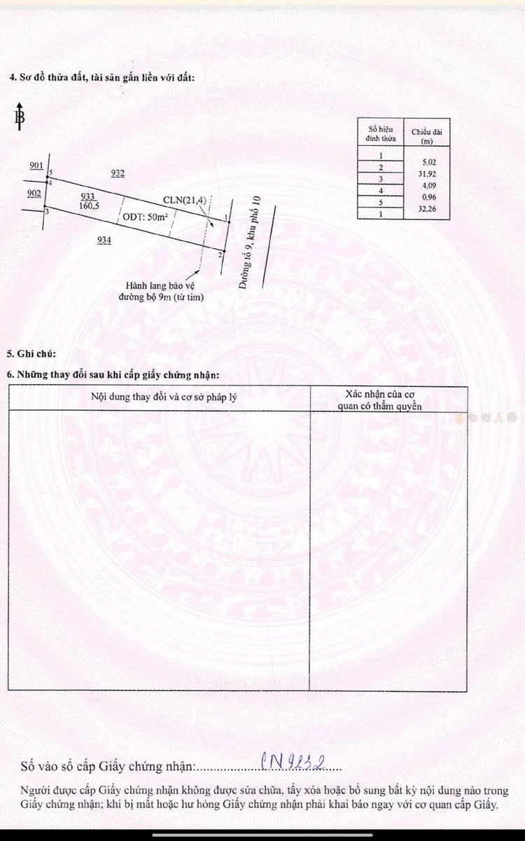 Bán đất 550m2 sẵn thổ cư Chơn Thành 685 triệu - Ảnh thu nhỏ 2