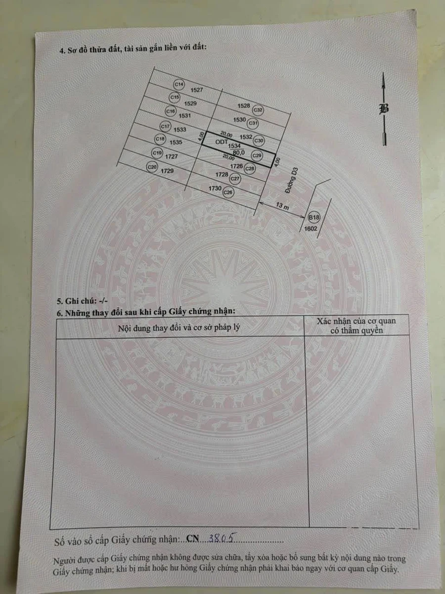 Bán lô đất TDC Phan Đăng Lưu 80m2, 1 tỷ 6 - Ảnh thu nhỏ 2
