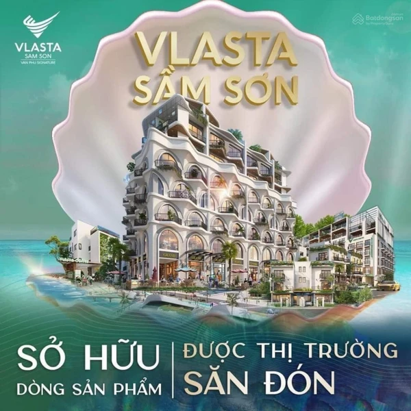 Chính chủ gửi bán khách sạn 8 tầng mặt biển dự án Vlasta - Sầm Sơn, sổ đỏ lâu dài. Giá đầu tư