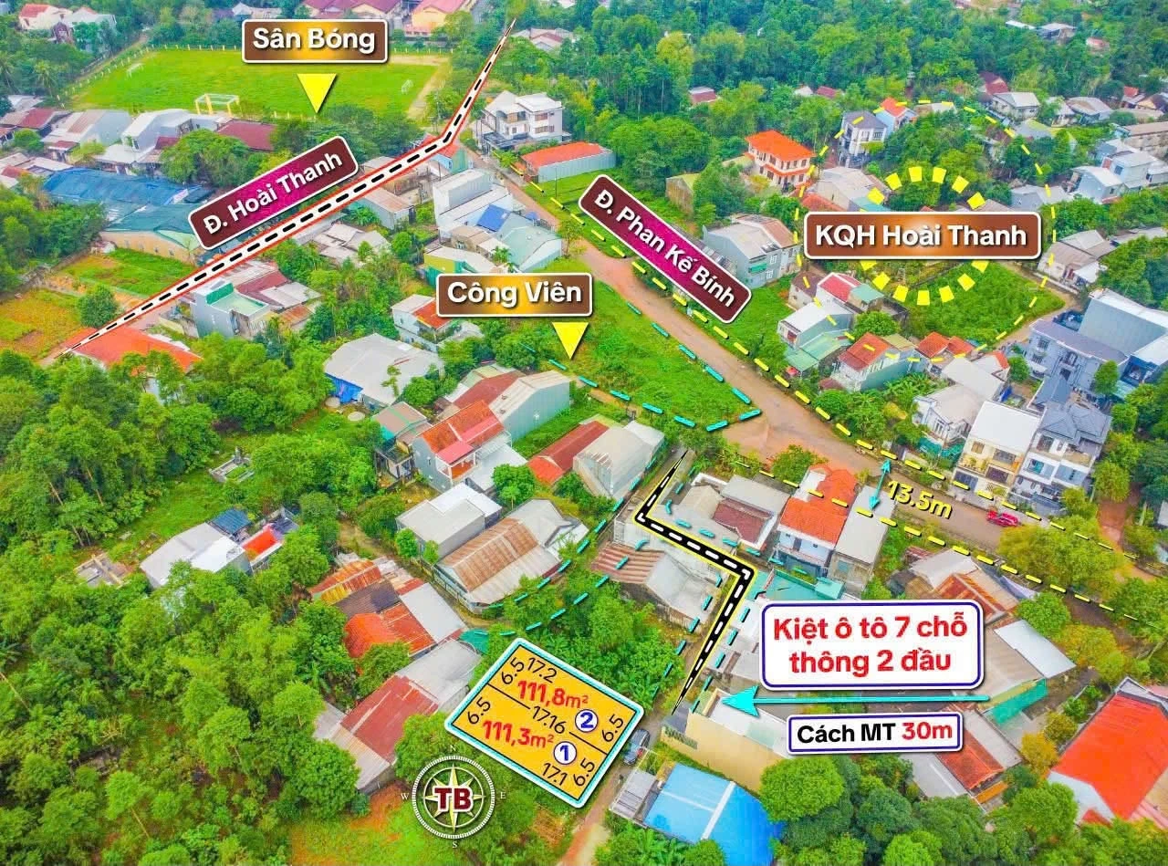 Bán đất Phan Kế Bính 111m² sổ sẵn 1 tỷ 650 - Ảnh 1