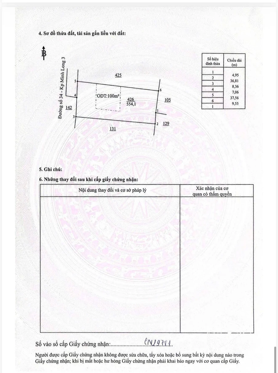 Bán đất Chơn Thành Quốc Lộ 14, 100m², 1 tỷ 80 triệu - Ảnh thu nhỏ 5