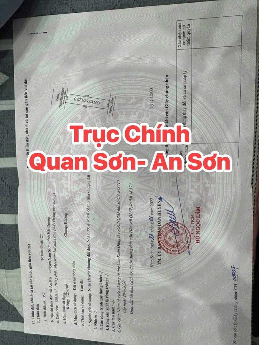 Bán đất mặt tiền 125m2 Quan Sơn, Nhà Bè 1 tỷ 6 - Ảnh 1