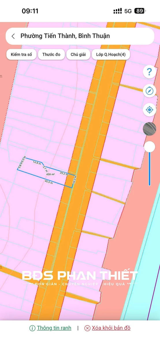 Bán đất Phan Thiết 456 m² - 6,5 tỷ - Ảnh thu nhỏ 2