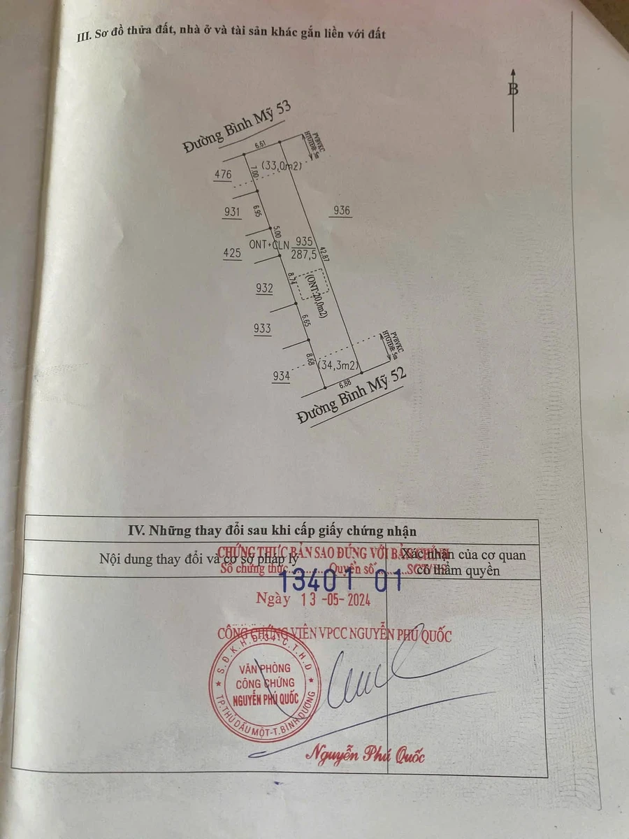 Bán nhà Bình Mỹ 268 m² giá 1.9 tỷ - Ảnh 1