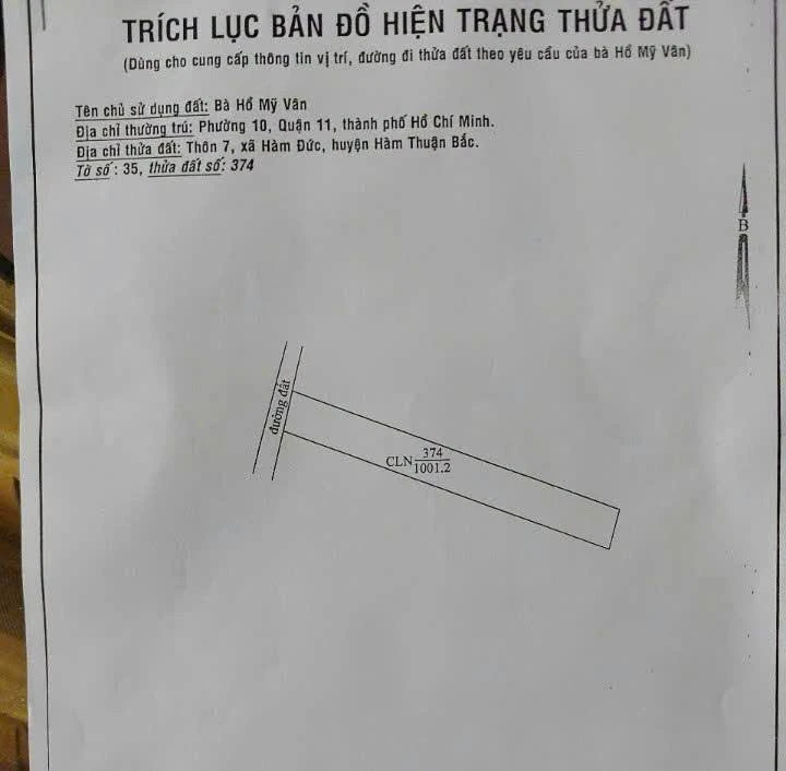 Bán đất CLN 1000m2 Hàm Đức, Bình Thuận 450 triệu - Ảnh thu nhỏ 2