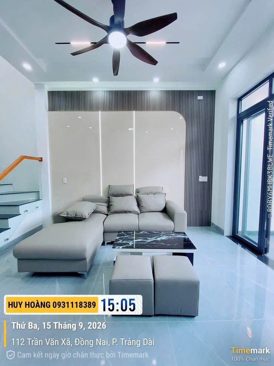 Bán nhà lầu 3PN 135m² gần chợ Trảng Dài, Bình Tân - Ảnh thu nhỏ 3