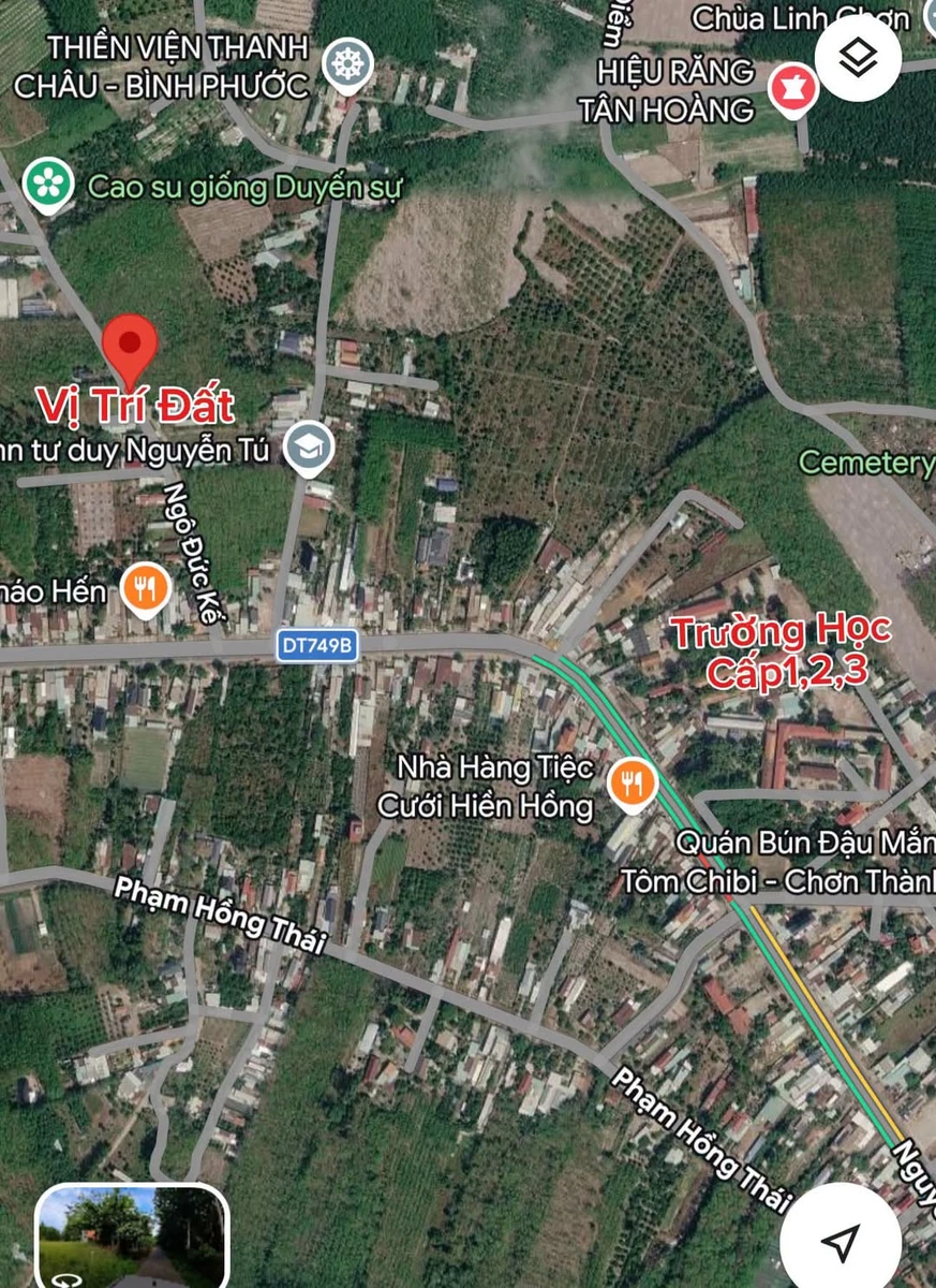 Bán đất Ngô Đức Kế Chơn Thành 1720m² 3 tỷ - Ảnh 1