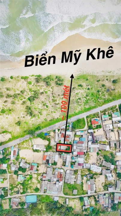 Đất biển Mỹ Khê Tịnh Khê 139.5m2, cách biển 100m + có nhà cấp 4 nhỏ, giá chỉ 1.55 tỷ thương lượng - Ảnh 1