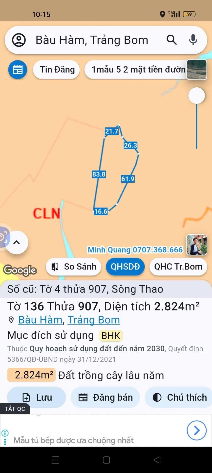 Bán đất Trảng Bom Đồng Nai 2800m² sổ riêng - Ảnh 1