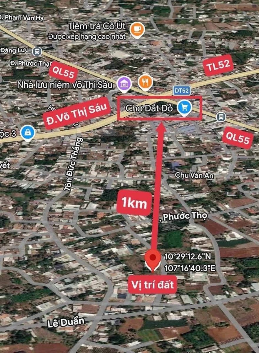 Bán lô đất mặt tiền Phước Thọ 360m2, 2,1 tỷ, Đất Đỏ - Ảnh thu nhỏ 5