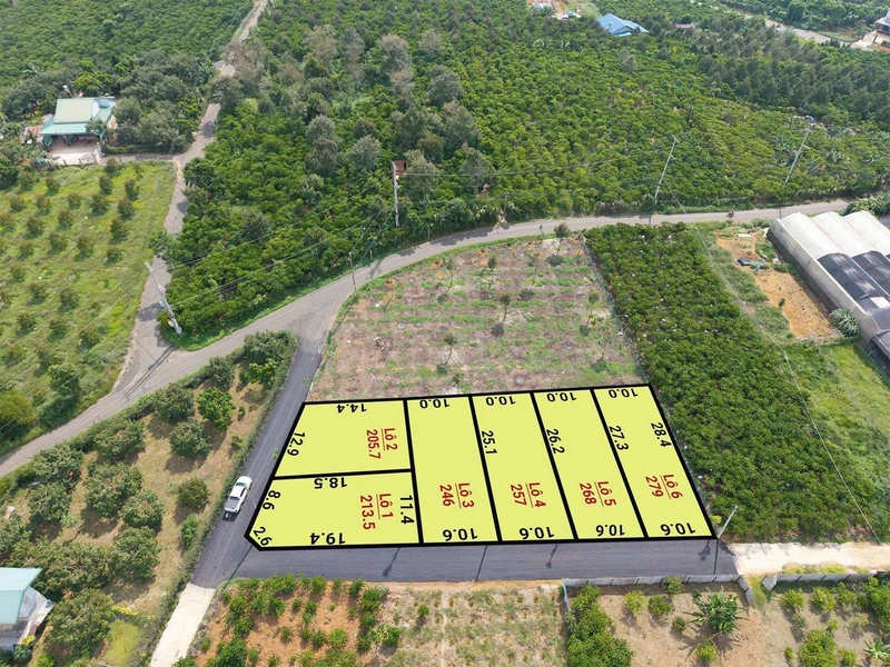 Bán đất 270m2 có 200m2 thổ cư mặt tiền đường nhựa giá 1,25 tỷ tại Bảo Lộc, Lâm Đồng