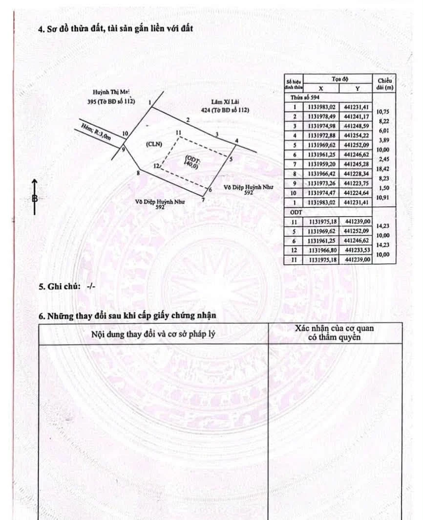 Bán đất 400m² (140m² thổ cư) Nhà Bè 4 tỷ - Ảnh thu nhỏ 3