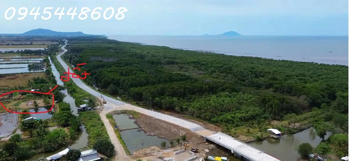 Bán 11 công đất mặt tiền đê quốc phòng, xã Hòn Đất, tỉnh An Giang - Ảnh thu nhỏ 2