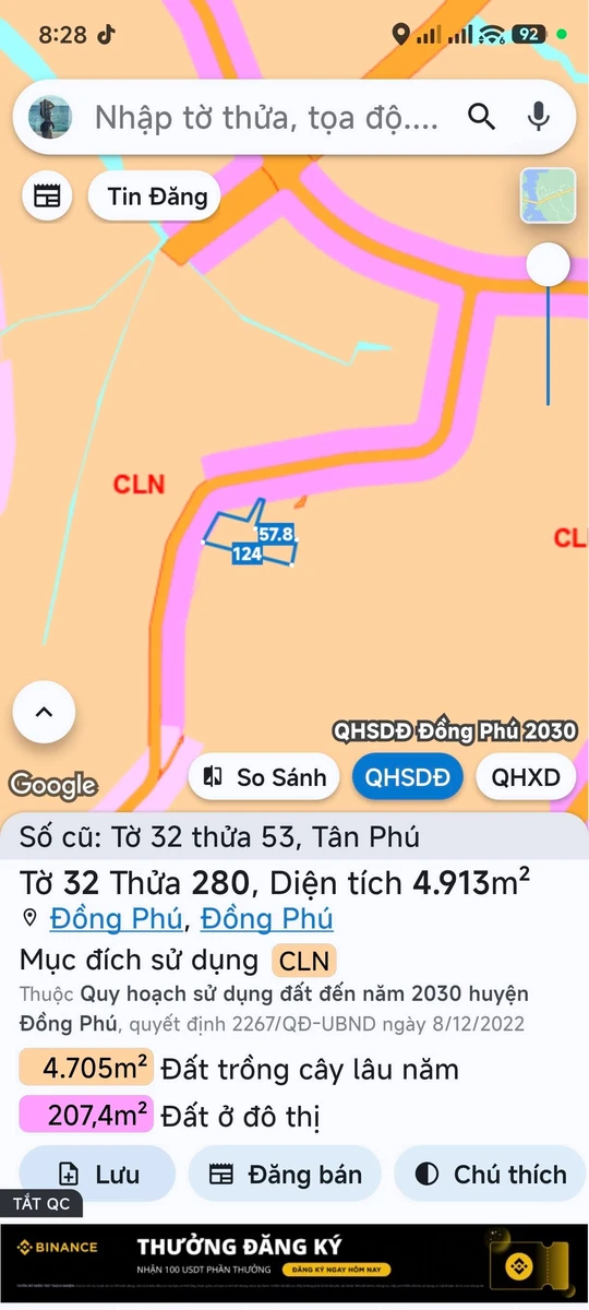 Bán đất Đồng Phú Đồng Nai 5000m2 giá 1 tỷ - Ảnh thu nhỏ 3