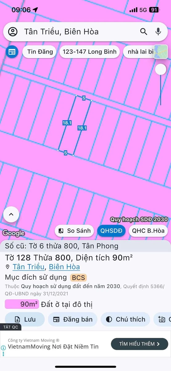 Bán lô đất 90m² Tân Phú, sổ riêng, giá 1 tỷ - Ảnh 1