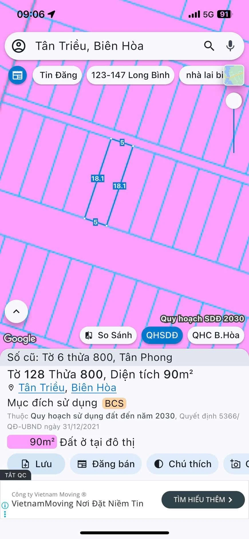 Bán lô đất 90m² Tân Phú, sổ riêng, giá 1 tỷ - Ảnh 1