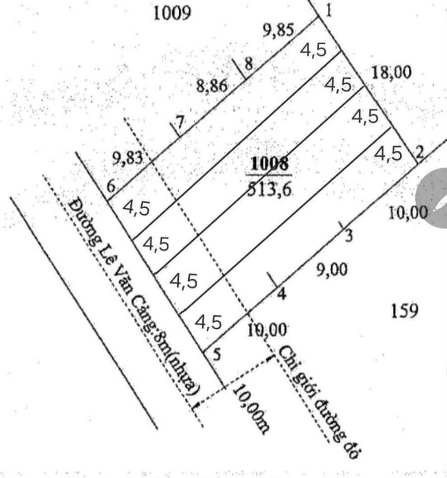 Bán đất thổ cư mặt tiền Lê Văn Cảng 4,5x29m Long An - Ảnh thu nhỏ 2