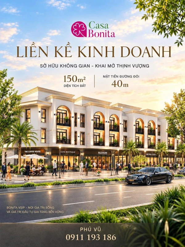 Bán shophouse 150m² mặt đường VSIP Nghệ An 6 tỷ