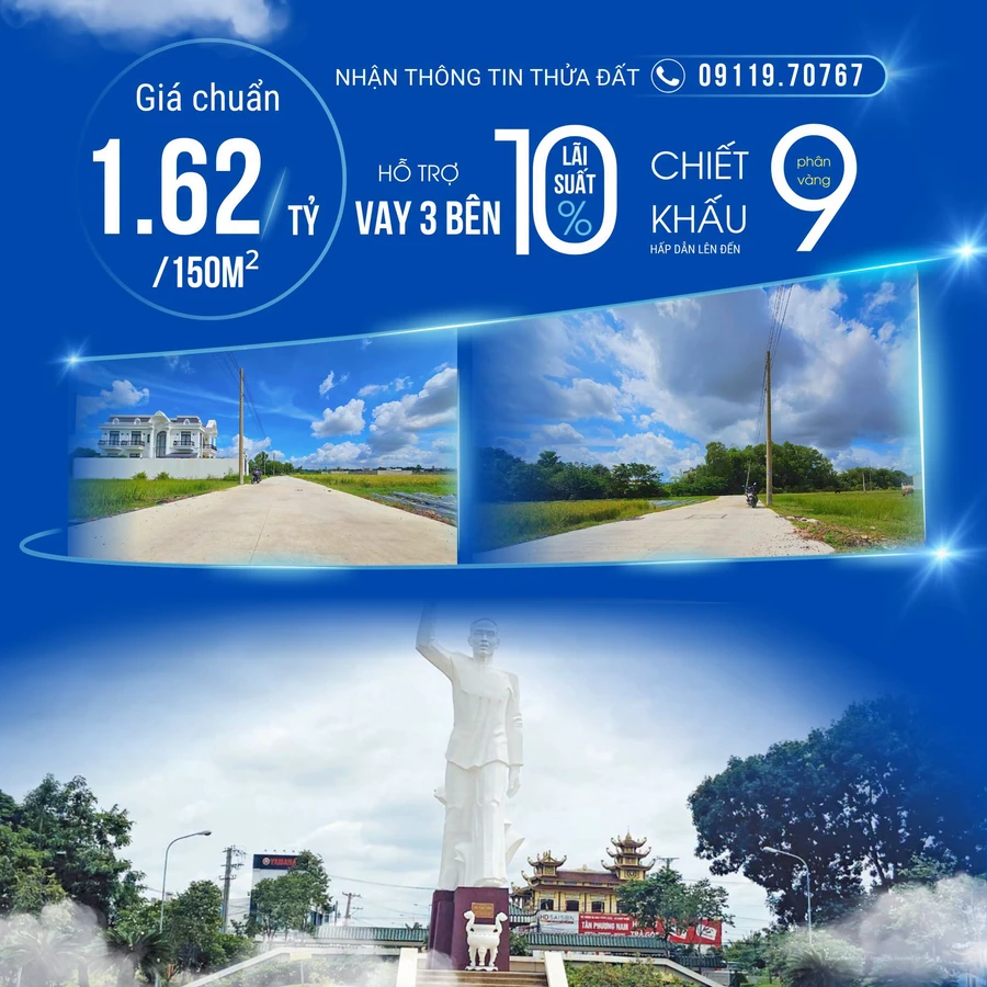 Bán đất Đức Hòa Long An 150m² full thổ 1 tỷ 580 triệu - Ảnh 1
