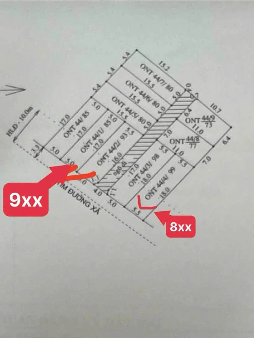 Bán lô đất 99m2 mặt tiền Liên Xã Ninh Giang - Ảnh thu nhỏ 2