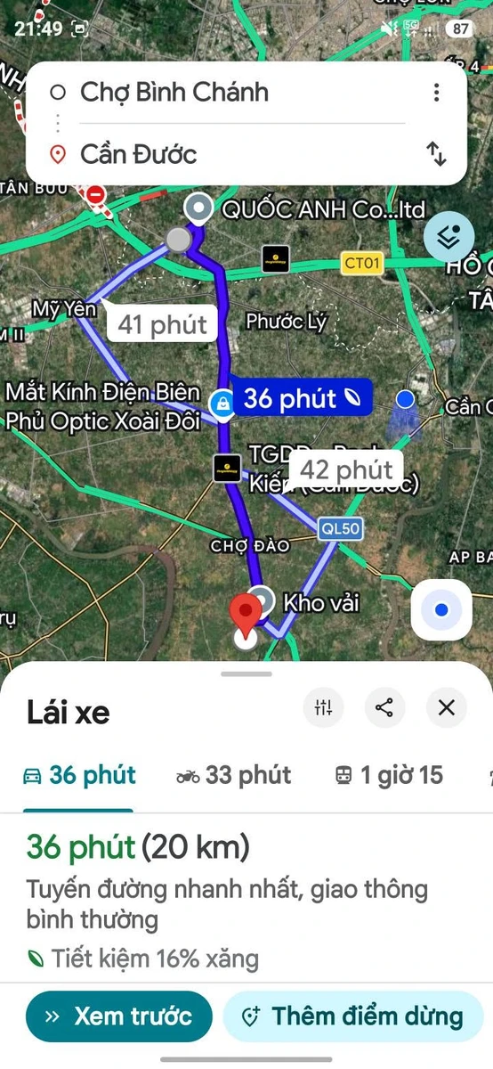 Bán đất 180m² ngang 6m, gần Võ Văn Ngân, Cần Dước, 580 triệu - Ảnh thu nhỏ 3