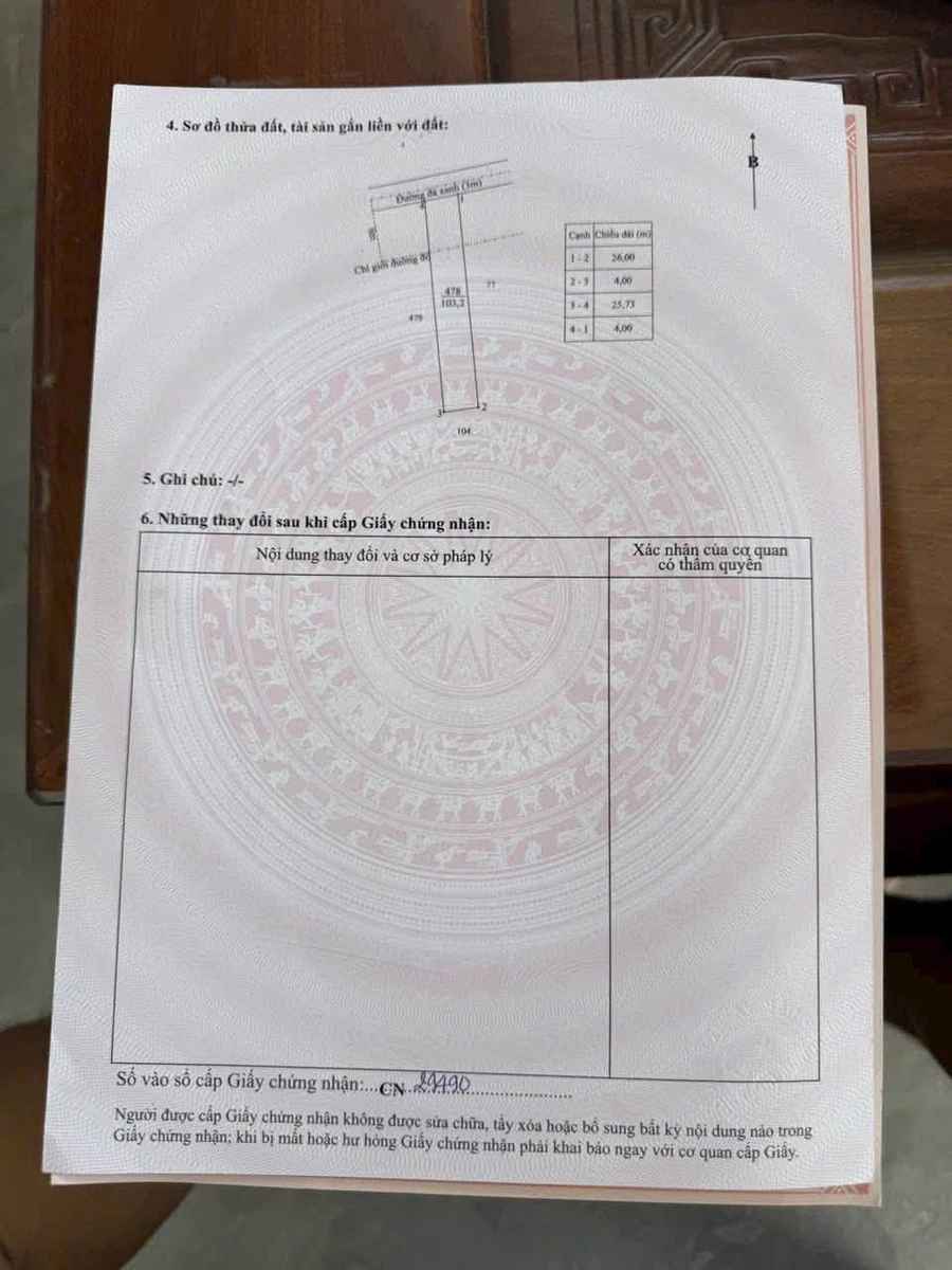 Bán đất nền 104m² mặt tiền Pê Tông, Độc Hòa 650 triệu - Ảnh thu nhỏ 4