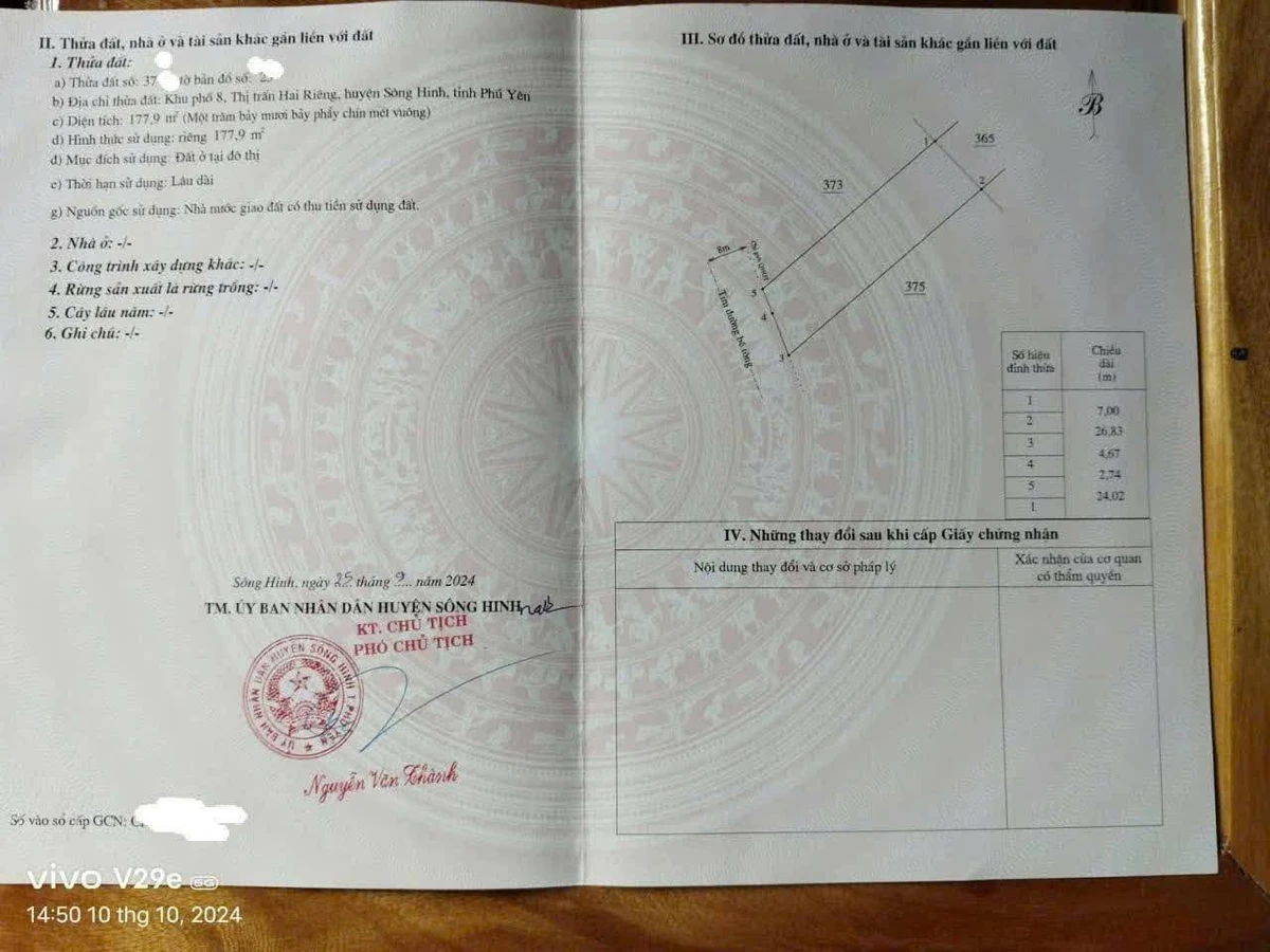 Bán đất nền 198m² giá 765 triệu Sông Hinh Phú Yên - Ảnh thu nhỏ 2