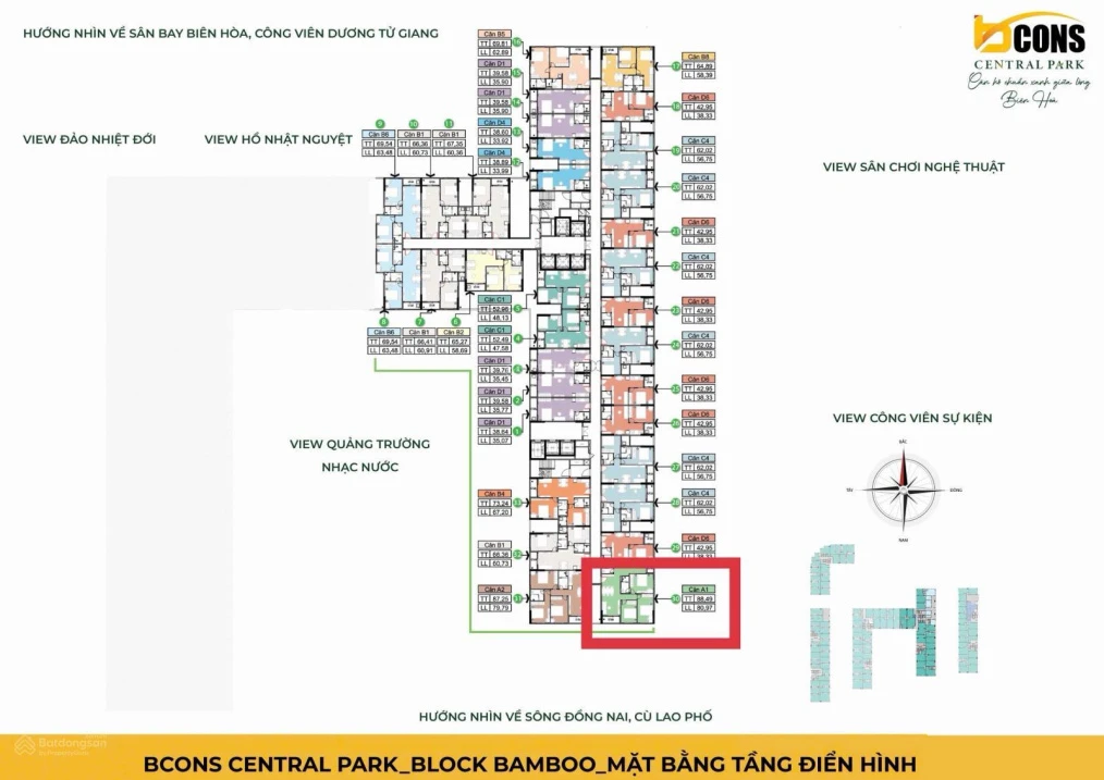 Hot 1 căn 3PN hiếm có trên mặt bằng tầng Bcons Central Park, căn góc B.XX.30 tầng trung, CK 8,5% - Ảnh thu nhỏ 2