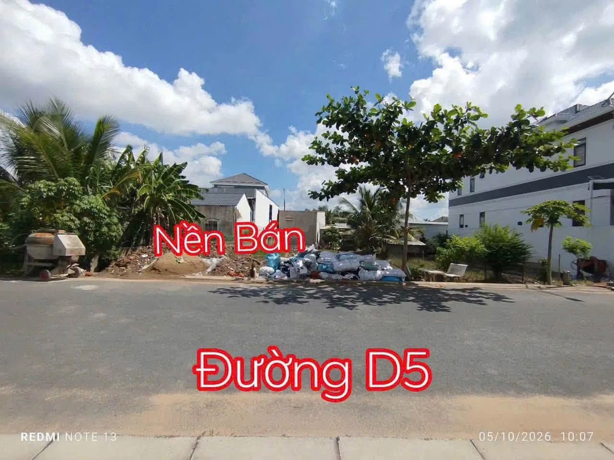 Bán nền 183m2 mặt tiền D5 KDC Nam Long 2, Cần Thơ - Ảnh thu nhỏ 2