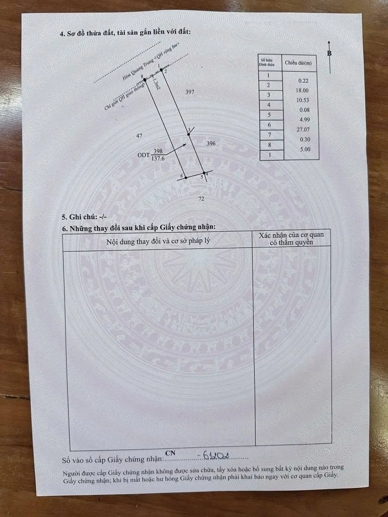 Bán lô đất 135m² mặt tiền Quang Trung, Bình Tân, 2 tỷ 980 - Ảnh thu nhỏ 2