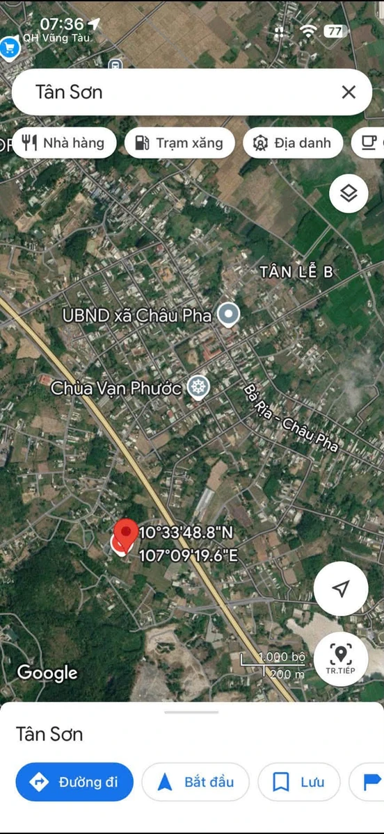 Bán đất 564m2 mặt tiền Châu Pha, Bà Rịa Vũng Tàu 1.15 tỷ - Ảnh 1