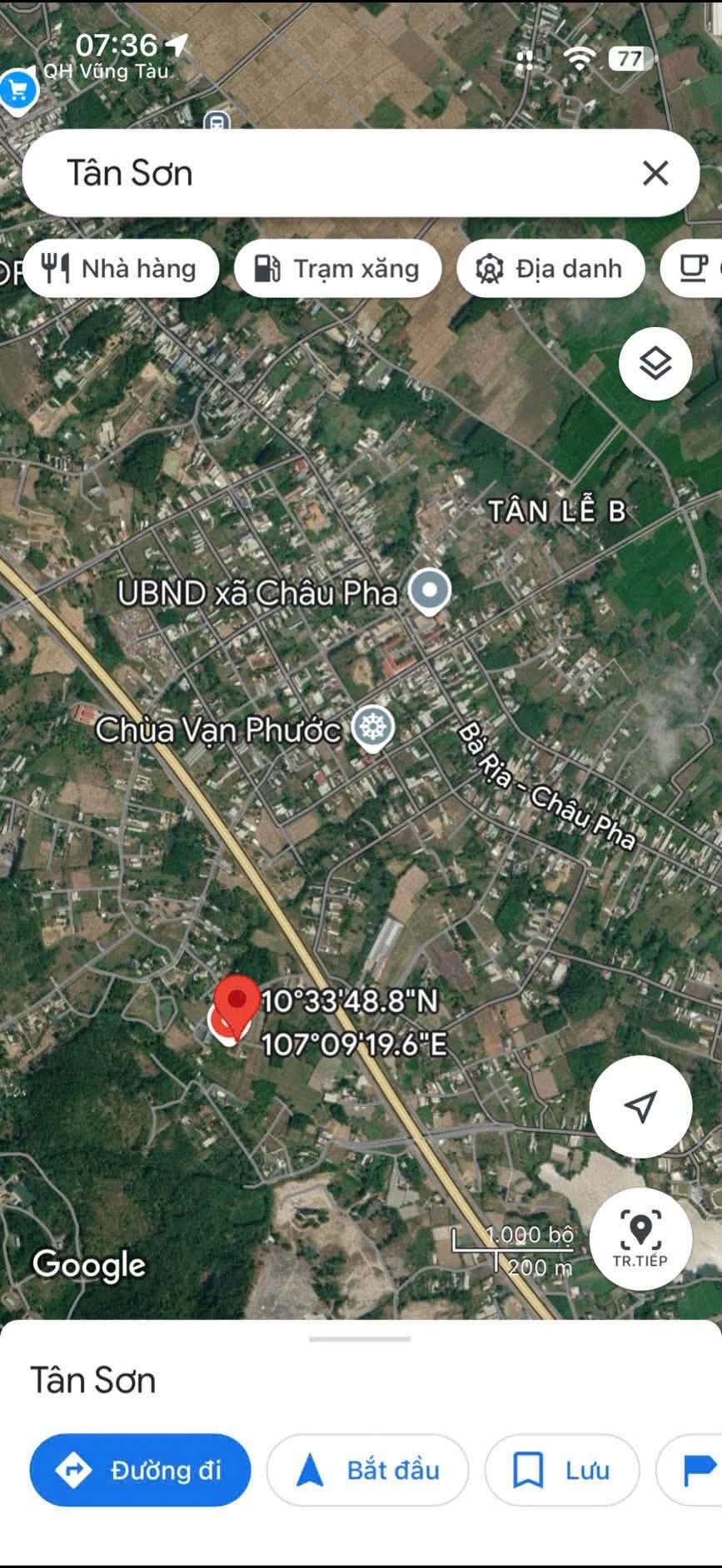 Bán đất 564m2 mặt tiền Châu Pha, Bà Rịa Vũng Tàu 1.15 tỷ - Ảnh 1