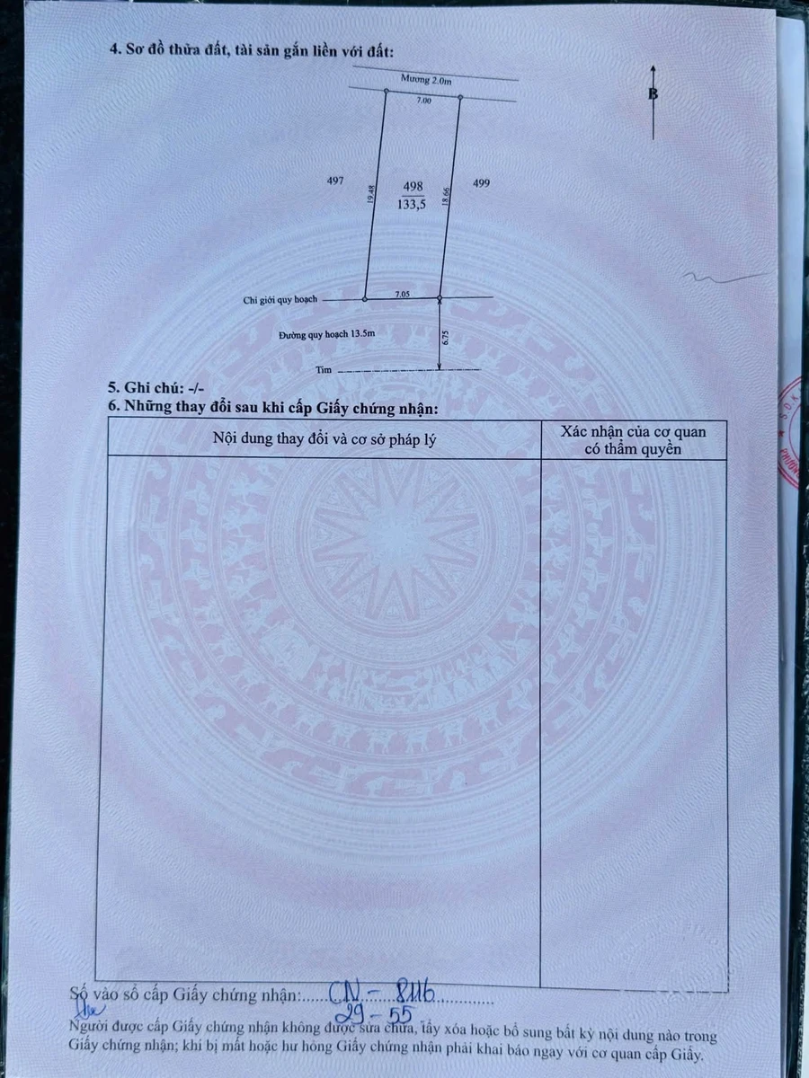 Bán nhà mặt tiền Nguyễn Cữu Văn, 133m2, 4 tỷ, Huế - Ảnh thu nhỏ 3