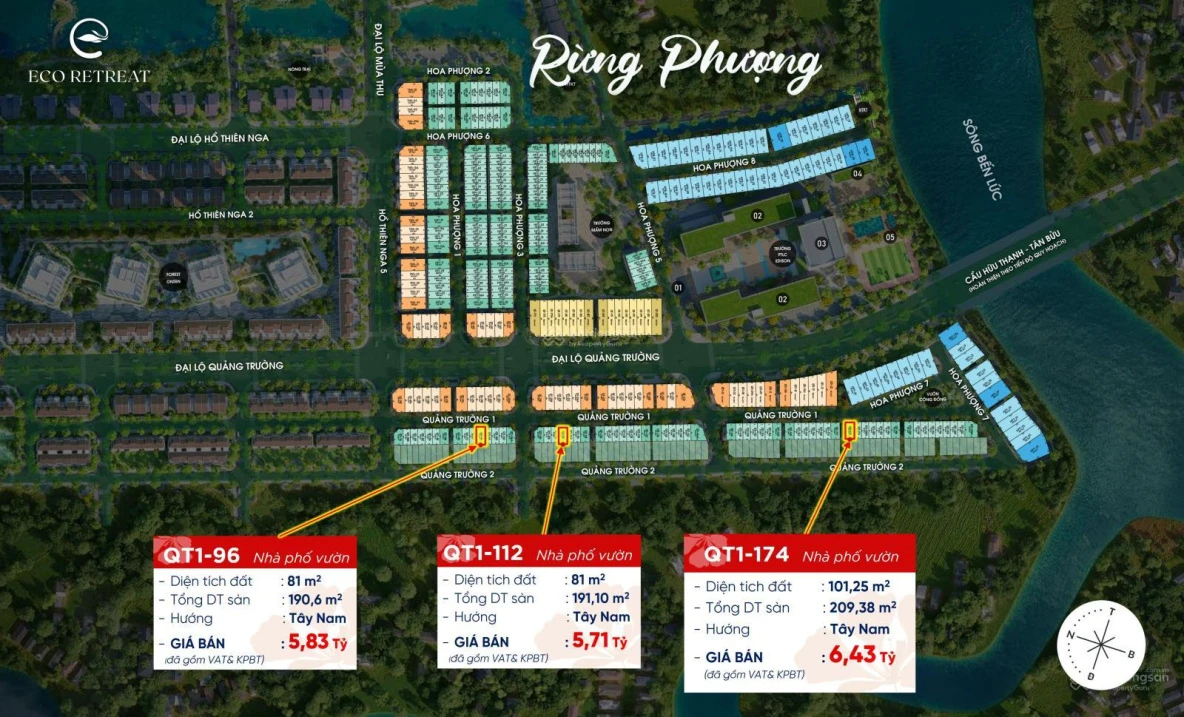 Suất ngoại giao chiết khấu 18% nhà phố, villas, căn hộ Eco Retreat 2 MT sông. Trực tiếp CĐT Ecopark - Ảnh 1