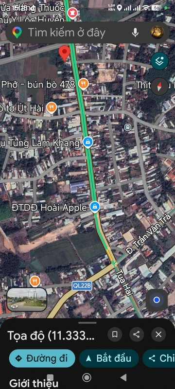 Bán đất mặt tiền QL 22b Tây Ninh 172m² giá 2 tỷ 200 triệu