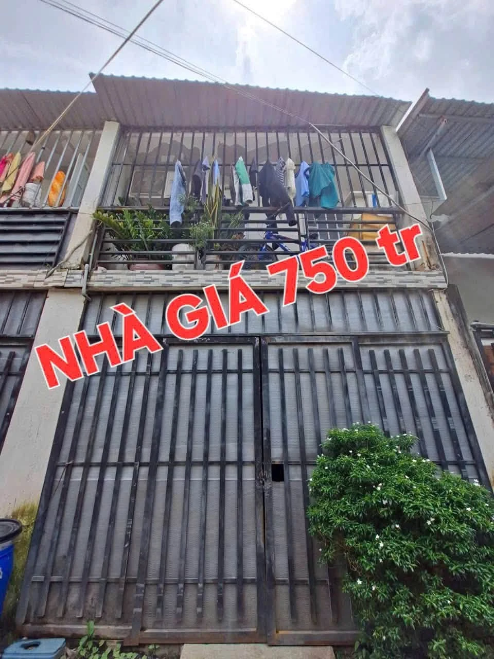 Bán nhà 1 trệt 1 lầu 40m2 full thổ cư giá 750 triệu tại Thái Hòa, Bình Dương - Ảnh 1
