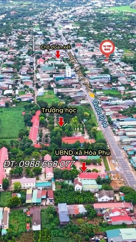Bán lô đất ở 100m2 ngang 10m gần chợ Đoàn Kết, Buôn Ma Thuột giá 2,1 tỷ